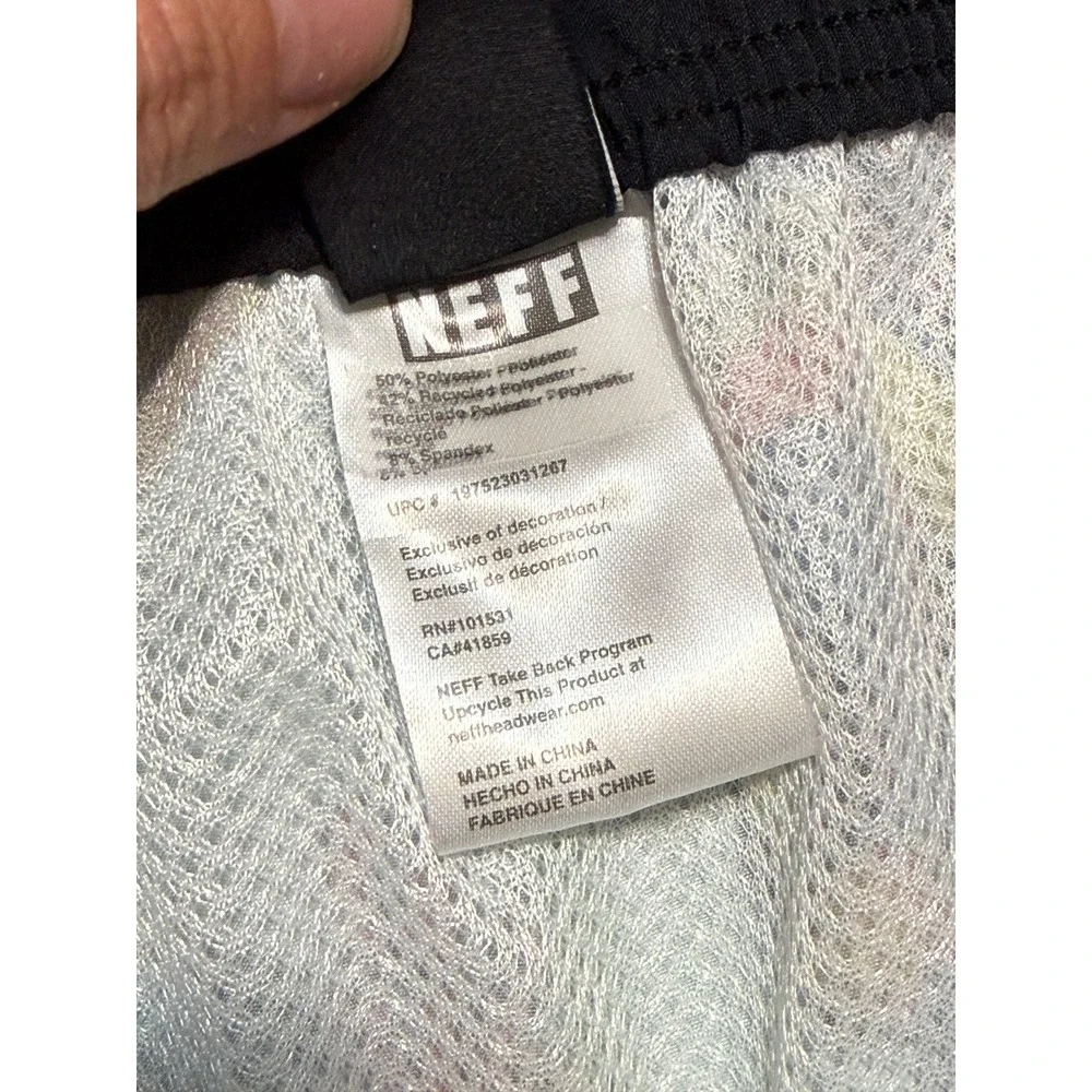Neff Shorts Mens Size 3XL Aqua Blue Tropical Fish Board Shorts Swim Trunks